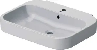 Duravit Waschtisch Happy D.2 650 mm mit ÜL, mit HLB, 1 HL, weiß – Bild 2