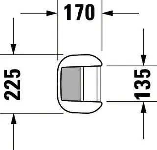 Duravit Standsäule Happy D.2 für 231680, 261665, 231660, weiß – Bild 2
