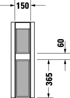 Duravit Standsäule Happy D.2 für 231680, 261665, 231660, weiß – Bild 3