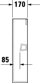 Duravit Standsäule Happy D.2 für 231680, 261665, 231660, weiß – Bild 4