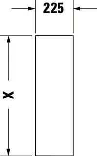 Duravit Standsäule Happy D.2 für 231680, 261665, 231660, weiß – Bild 5