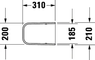 Duravit Halbsäule Happy D.2 für 231680, 261665, 231660, weiß – Bild 3