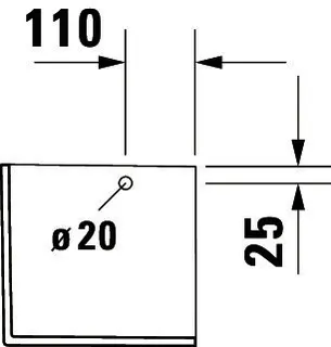 Duravit Halbsäule Happy D.2 für 231680, 261665, 231660, weiß – Bild 4