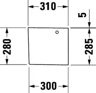 Duravit Halbsäule Happy D.2 für 231680, 261665, 231660, weiß – Bild 5