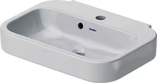 Duravit Handwaschbecken Happy D.2 500 mm mit ÜL, mit HLB, 1 HL, weiß – Bild 2