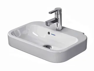 Duravit Handwaschbecken Happy D.2 500 mm mit ÜL, mit HLB, 1 HL, weiß – Bild 4