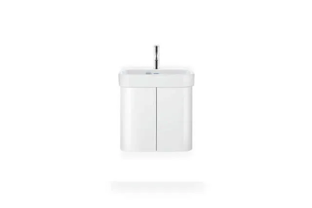 Duravit Möbel-Handwaschbecken Happy D.2 500mm mit ÜL, mit HLB, 1 HL, weiß