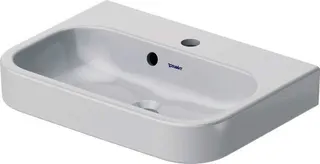 Duravit Möbel-Handwaschbecken Happy D.2 500mm mit ÜL, mit HLB, 1 HL, weiß – Bild 3