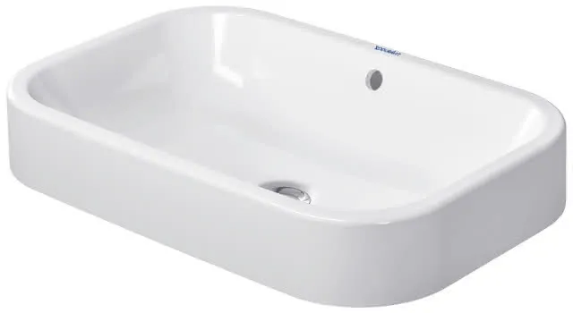 Duravit Aufsatzbecken Happy D.2 600 mm mit ÜL, ohne HLB, geschliffen, weiß