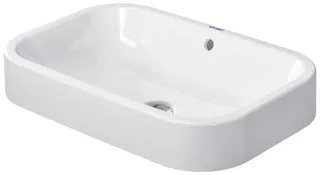Duravit Aufsatzbecken Happy D.2 600 mm mit ÜL, ohne HLB, geschliffen, weiß