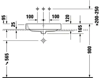 Duravit Aufsatzbecken Happy D.2 600 mm mit ÜL, ohne HLB, geschliffen, weiß – Bild 4