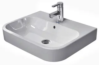 Duravit Aufsatzbecken Happy D.2 600 mm m.ÜL, m.HLB, 1 HL, geschl., weiß – Bild 2