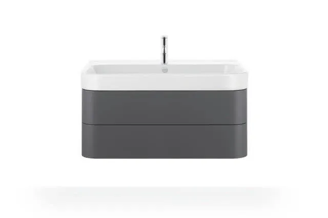 Duravit Möbelwaschtisch Happy D.2 1000 mm mit ÜL, mit HLB, 1 HL, weiß