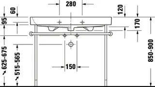 Duravit Möbelwaschtisch Happy D.2 1000 mm mit ÜL, mit HLB, 1 HL, weiß – Bild 4