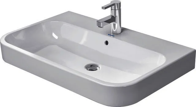 Duravit Möbelwaschtisch Happy D.2 800 mm m.ÜL, m.HLB, 1 HL, geschl., weiß