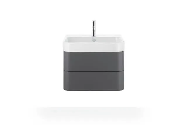 Duravit Möbelwaschtisch Happy D.2 650 mm mit ÜL, mit HLB, 1 HL, weiß