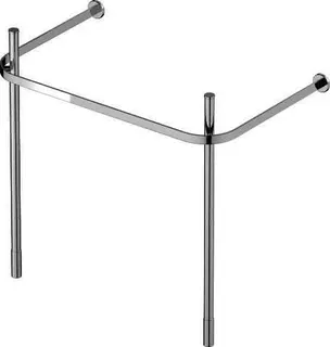 Duravit Metallkonsole Happy D.2 für 231880, höhenverstellbar, Chrom – Bild 2