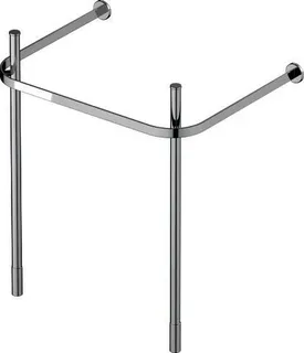 Duravit Metallkonsole Happy D.2 für 231865, höhenverstellbar, Chrom – Bild 2