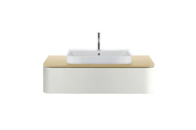 Duravit Möbelwaschtisch Happy D.2 650 mm m.ÜL, m.HLB, 1 HL, geschl., weiß