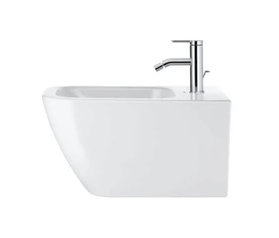 Duravit Wand-Bidet Happy D.2 540 mm m.ÜL, m.HLB, 1 HL, Durafix, weiß