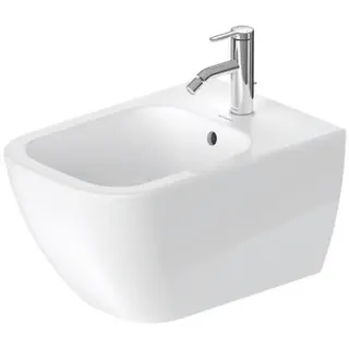 Duravit Wand-Bidet Happy D.2 540 mm m.ÜL, m.HLB, 1 HL, Durafix, weiß – Bild 2