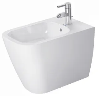 DU Stand-Bidet Happy D.2 570 mm mit ÜL, mit HLB, 1 HL, BTW, weiß