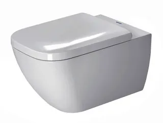 Duravit Wand-WC Happy D.2 540 mm Tiefspüler, Durafix, weiß – Bild 3