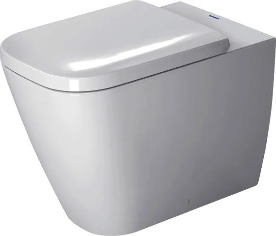 Duravit Stand-WC Happy D.2 570 mm Tiefspüler, Abg.waagr., BTW, weiß