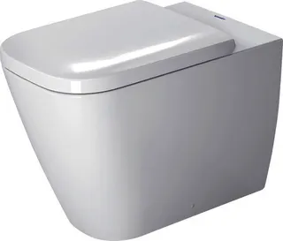 Duravit Stand-WC Happy D.2 570 mm Tiefspüler, Abg.waagr., BTW, weiß