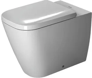 Duravit Stand-WC Happy D.2 570 mm Tiefspüler, Abg.waagr., BTW, weiß – Bild 2