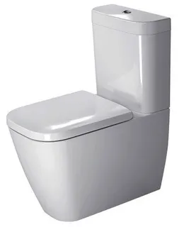 Duravit Stand-WC Kombi Happy D.2 630 mm Tiefspüler, f.SPK, Abg.Vario, weiß – Bild 5