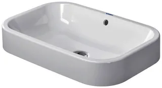 Duravit Aufsatzbecken Happy D.2 600 mm mit ÜL, ohne HLB, geschliffen, weiß WG