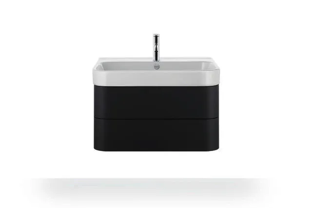 Duravit Möbelwaschtisch Happy D.2 800 mm mit ÜL, mit HLB, 1 HL, weiß WonderGliss
