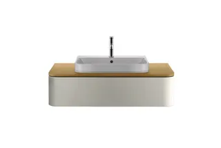 Duravit Möbelwaschtisch Happy D.2 650 mm m.ÜL, m.HLB, 1 HL, geschl., weiß WG