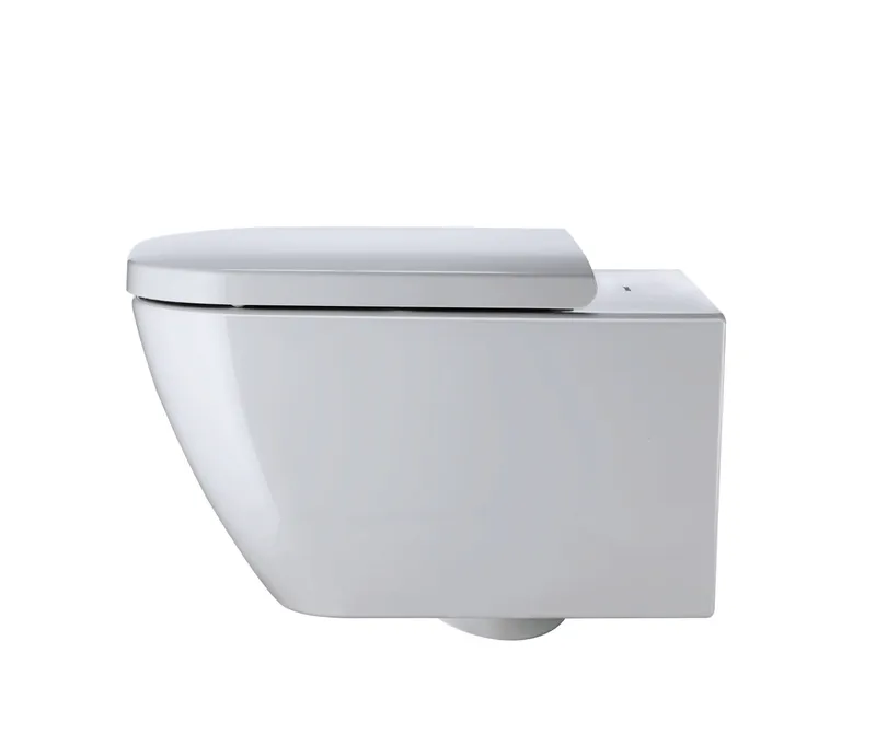 Duravit Wand-WC Happy D.2 540 mm Tiefspüler, Durafix, weiß WonderGliss