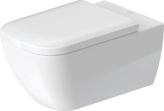 Duravit Wand-WC Happy D.2 620 mm Tiefspüler, rimless, Durafix, weiß WG