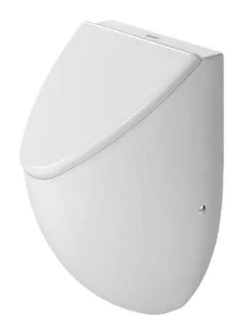 Duravit Design Classics Urinal Fizz, Zul. v.h absaugend, f.Deckel, o.Fliege, weiß