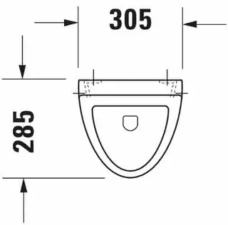Duravit Design Classics Urinal Fizz, Zul.v.h. absaugend, o.Deckel, o.Fliege, weiß – Bild 3