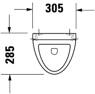 Duravit Design Classics Urinal Fizz, Zul.v.h. absaugend, o.Deckel, o.Fliege, weiß WG – Bild 3