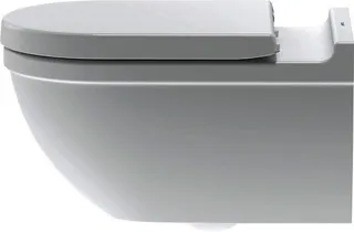 Duravit Wand-WC Starck 3 620 mm Tiefspüler, Durafix, weiß – Bild 3