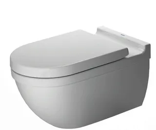 Duravit Wand-WC Starck 3 620 mm Tiefspüler, Durafix, weiß WonderGliss