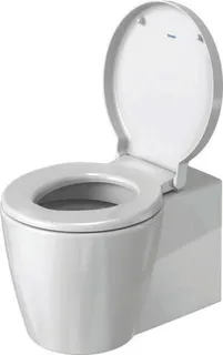 Duravit Wand-WC Starck 1 575 mm Tiefspüler, Durafix, weiß WonderGliss