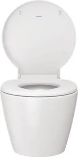 Duravit Wand-WC Starck 1 575 mm Tiefspüler, Durafix, weiß – Bild 3