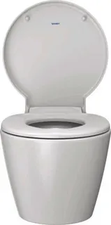 Duravit Wand-WC Starck 1 575 mm Tiefspüler, Durafix, weiß WonderGliss – Bild 3