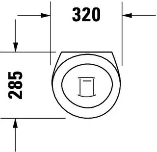 Duravit Urinal Starck 1, Zu- und Ablauf verd. absaugend, o.Deckel, o.Fliege, weiß – Bild 2