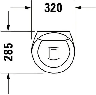 Duravit Urinal Starck 1, Zu- und Ablauf verd. absaugend, f.Deckel, o.Fliege, weiß – Bild 4