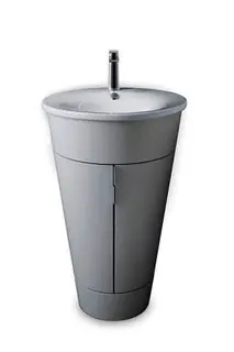 Duravit Möbelwaschtisch Starck 1 580 mm m.ÜL,m.HLB,1 HL,f.WTU S19520,weiß