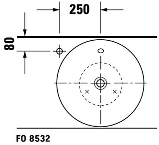 Duravit Aufsatzbecken Starck 1 530 mm mit ÜL, ohne HLB, weiß – Bild 3