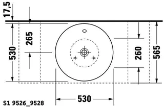 Duravit Aufsatzbecken Starck 1 530 mm mit ÜL, ohne HLB, weiß – Bild 4