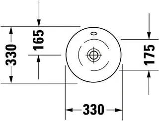 Duravit Aufsatzbecken Starck 1 330 mm mit ÜL, ohne HLB, weiß – Bild 2